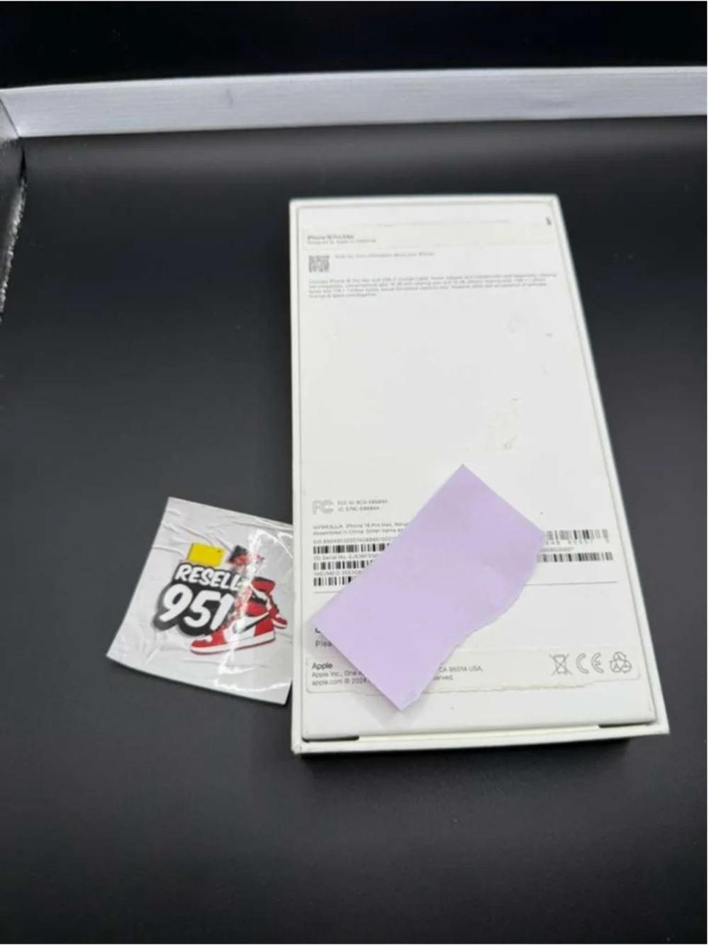 Apple iPhone 16 Pro Max Platinum 256GB Empty Retail Box Collectible Packaging